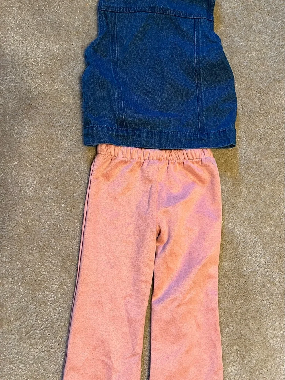 Little Lass Blue Denim Jacket & Flare Leg Pants - Picture 6 of 6